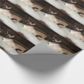 Elegante siamesische Katze Geschenkpapier (Ecke)