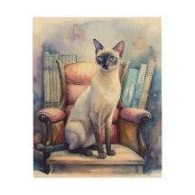 Elegante siamesische Katze mit antikem Charme - Vi
