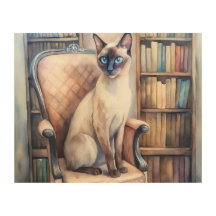 Elegante siamesische Katze mit antikem Charme - Vi