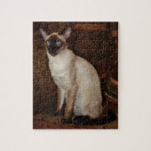 Elegante siamesische Katze Puzzle (Vertikal)