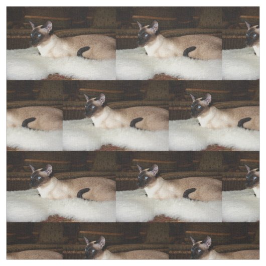 Elegante siamesische Katze Stoff (Muster)