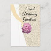 Elegante Sicherheitsmaßnahmen für Hochzeitsgäste Begleitkarte (Vorderseite)