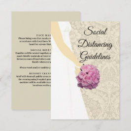 Elegante Sicherheitsmaßnahmen für Hochzeitsgäste Begleitkarte