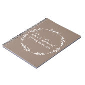 Elegante Sienna Letters to my Son chic design Notizblock (Linke Seite)