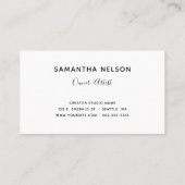 Elegante Signatur Türkis Gold N Monogram Logo Visitenkarte (Rückseite)