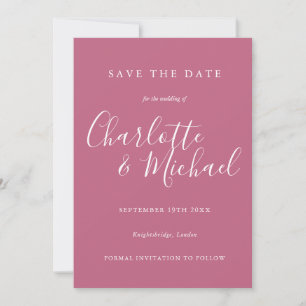 Elegante Signature-Hochzeit-Save-the-Date-Karte Save The Date
