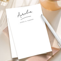 Elegante Signature Personalisiert Stationery Einfa