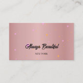 Elegante Signature Script Calligraphy Esthetician Visitenkarte (Vorderseite)
