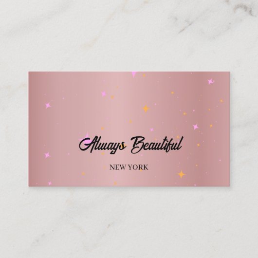 Elegante Signature Script Calligraphy Esthetician Visitenkarte (Vorderseite)