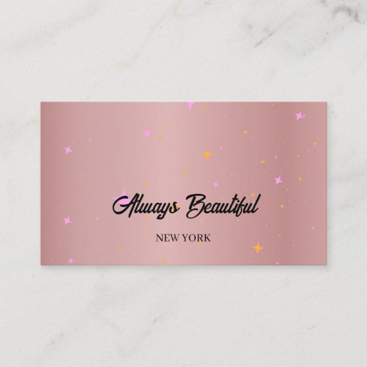 Elegante Signature Script Calligraphy Esthetician Visitenkarte (Vorderseite)