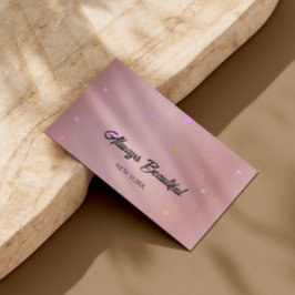 Elegante Signature Script Calligraphy Esthetician Visitenkarte