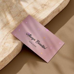 Elegante Signature Script Calligraphy Esthetician Visitenkarte