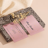 Elegante Signature Script Calligraphy Esthetician Visitenkarte