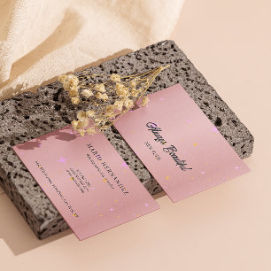 Elegante Signature Script Calligraphy Esthetician Visitenkarte