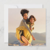 Elegante Signature Script Wedding 2 Foto Einladung (Rückseite)