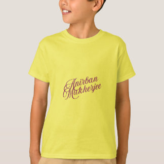 Elegante Signature Style Name Art Anirban Mukherje T-Shirt