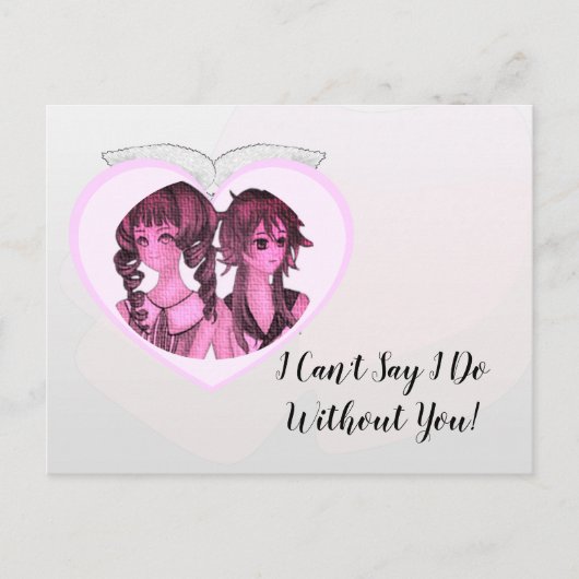 Elegante Silber-Blätter werden Sie meine Bridesmai Postkarte (Vorderseite)