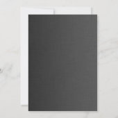 Elegante Silber-Damaskus-Abschlussfeier Einladung (Rückseite)