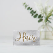 Elegante Silber/Goldbezaubernde Terminkarte (Stehend Vorderseite)