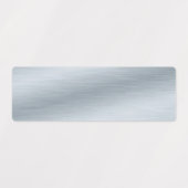 Elegante Silber-Imitate aus gebürstetem Metall Etiketten (Design 2)