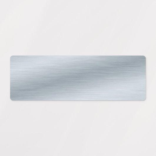 Elegante Silber-Imitate aus gebürstetem Metall Etiketten (Design 1)