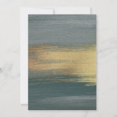 Elegante Silber- und Goldjungen-Taufe Einladung (Rückseite)