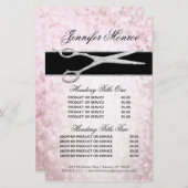 Elegante Silber- und Rosa-Glam-Services und -Preis (Vorne/Hinten)