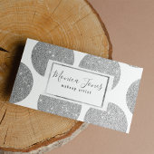 Elegante silberfarbene Glitzer-Polka-Punkte