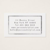 Elegante silberfarbene Glitzer-Polka-Punkte (Rückseite)