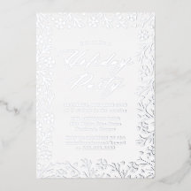 Elegante Silberfolie-Schneeflocken-Feier zur Weihn