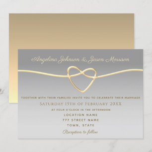 Elegante Silberhochzeit Einladung