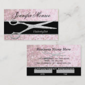 Elegante silberne bezaubernde terminkarte (Vorne/Hinten)