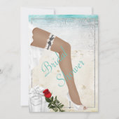 Elegante silberne Brautparty-Einladung Einladung (Vorderseite)