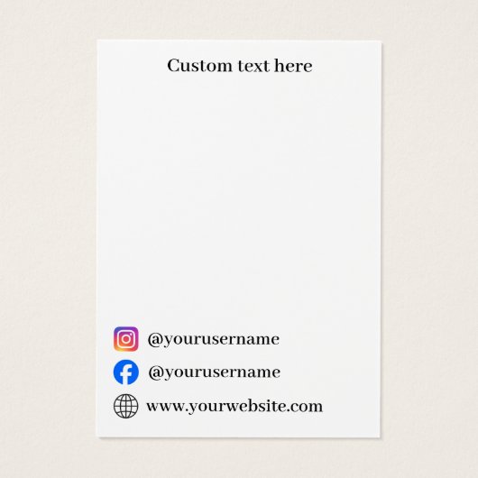 Elegante silberne Halskette Ohrringe Display Card (Rückseite)