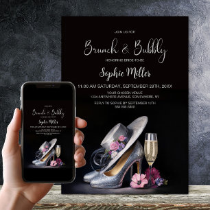 Elegante silberne High Heels Schuhe Brunch und Sek Einladung