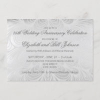 Elegante silberne Hochzeit zum 25. Jubiläum