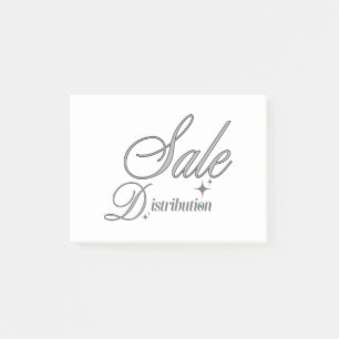 Elegante silberne Schrift Professional Post-it Not Klebezettel