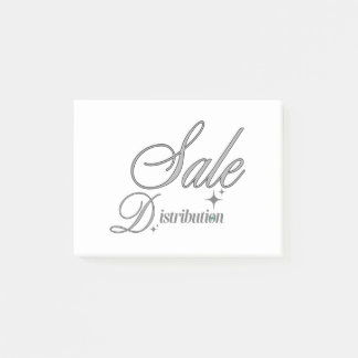 Elegante silberne Schrift Professional Post-it Not Klebezettel