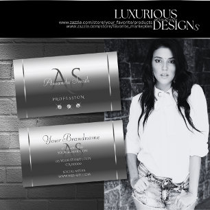 Elegante Silbernobelbriefe mit Diamanten-Qualität Visitenkarte