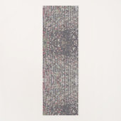 Elegante, silberrosa, gürtelige Glitzer-Sequenzen Yogamatte (Vorderseite)