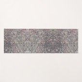 Elegante, silberrosa, gürtelige Glitzer-Sequenzen Yogamatte (Vorderseite (Horizontal))