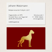 Elegante silhouet van een Deense dog (Vorne & Hinten)