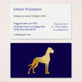 Elegante silhouet van een Deense dog  (Vorne & Hinten)