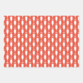 Elegante Silhouette aus Weinglas Geschenkpapier Set (Vorderseite 2)