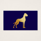 Elegante Silhouette einer Deutschen Dogge (Rückseite)