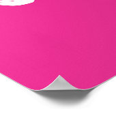 Elegante Silhouette einer Frau in "Flower Gown" Poster (Ecke)