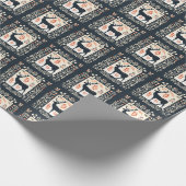 Elegante Silhouette Geschenkpapier (Ecke)