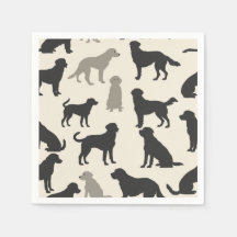 Elegante Silhouette Napkins - Kaninchic