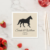 Elegante Silhouette | PERSONALISIERT Serviette (Beispiel)