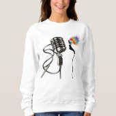 Elegante Silhouette Singer Sweatshirt (Vorderseite)
